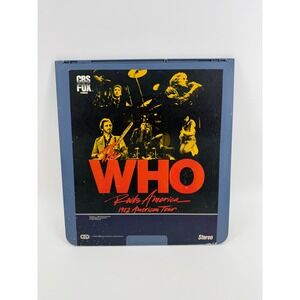 VTG The Who Rocks America 1982 American Tour CED Video Disc Blue Stereo 6234-90